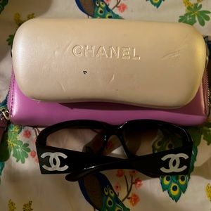 Authentic Chanel sunglasses and case